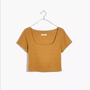 SOLD-NWT Madewell Cotton Crop Top M